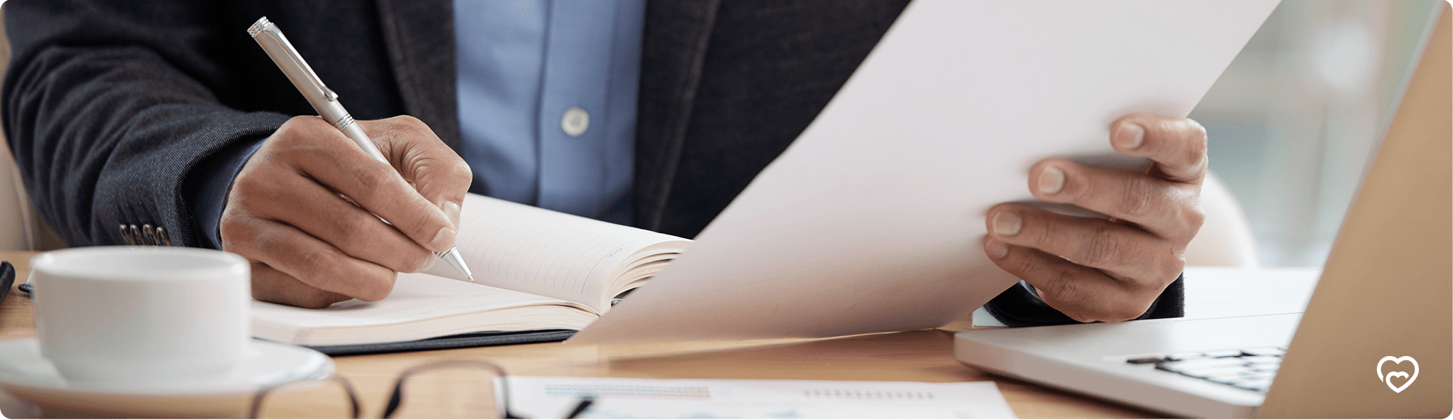 A person reviewing a refund document